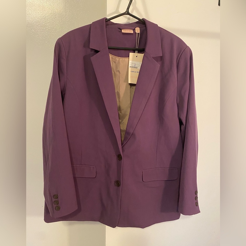 Simple Women's Lavender Blazer